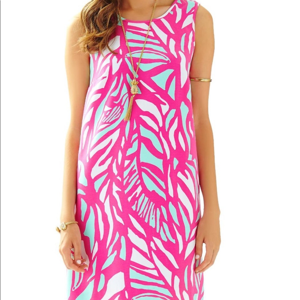 Pink Sabrina Shift Cocktail Dress